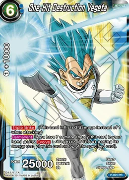 One-Hit Destruction Vegeta 「P-001」「EN」