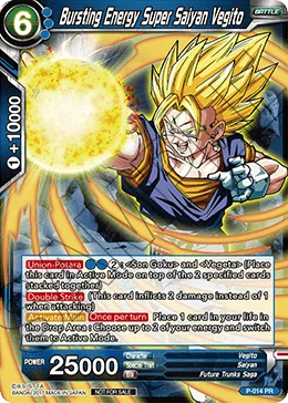Bursting Energy Super Saiyan Vegito 「P-014」「EN」