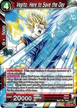 Vegito, Here to Save the Day 「P-021」「EN」