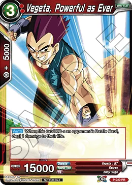 Vegeta, Powerful as Ever 「P-030」「EN」