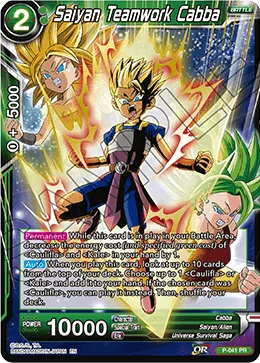 Saiyan Teamwork Cabba 「P-041_PR」「EN」