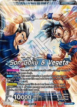 Son Goku & Vegeta 「P-069」「EN」
