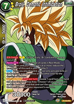 Broly, Demonic Intimidation 「P-110」「EN」