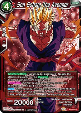 Son Gohan, the Avenger 「P-138」「EN」
