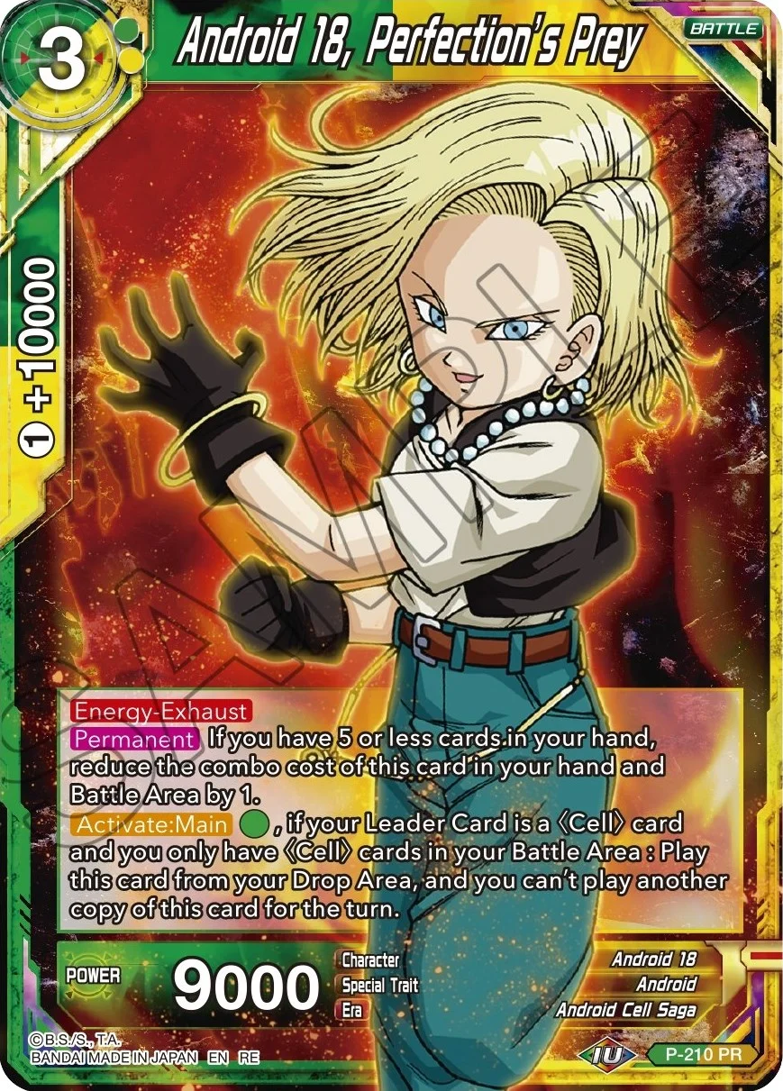 Android 18, Perfection's Prey 「P-210_PR」「EN」