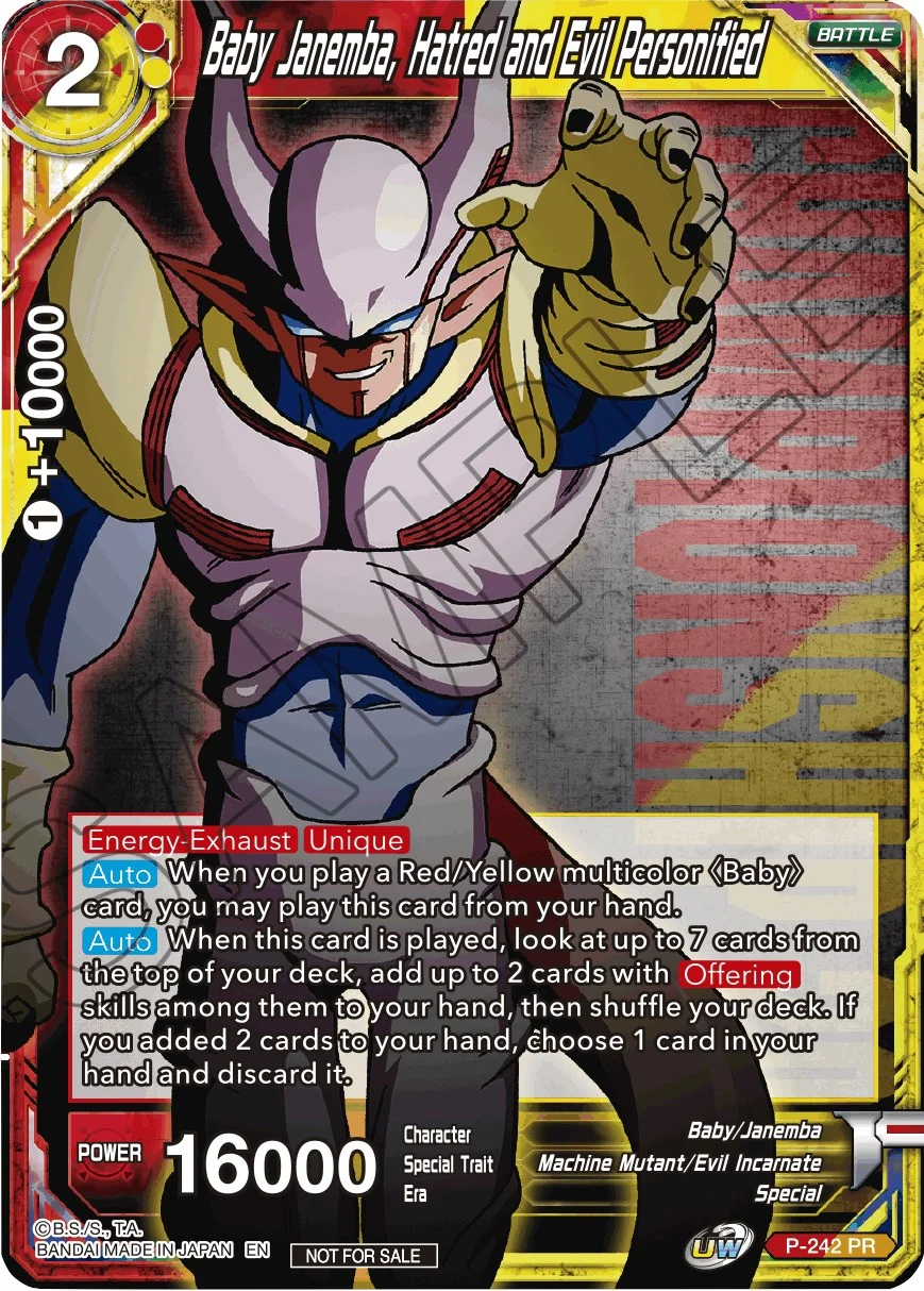 Baby Janemba, Hatred and Evil Personified 「P-242」「EN」