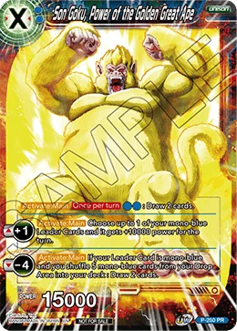 Son Goku, Power of the Golden Great Ape 「P-250」「EN」