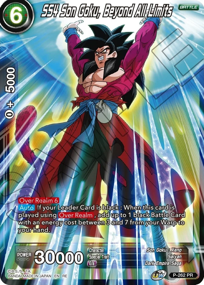 SS4 Son Goku, Beyond All Limits 「P-262_PR」「EN」