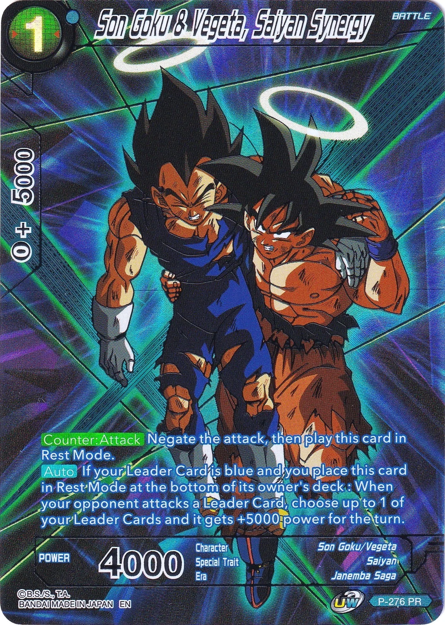 Son Goku & Vegeta, Saiyan Synergy 「P-276_PR」「EN」