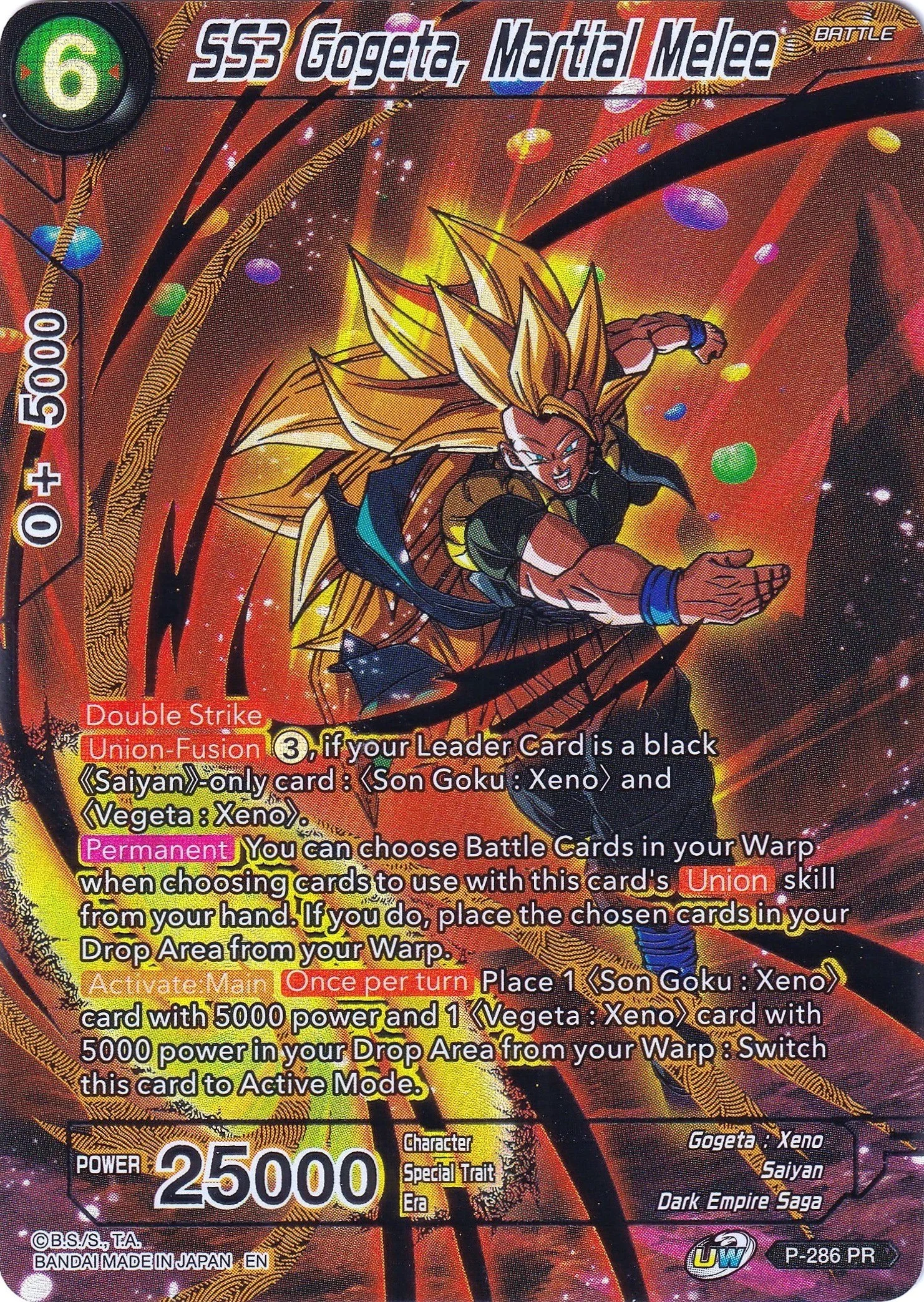 SS3 Gogeta, Martial Melee 「P-286」「EN」