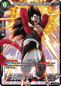 SS4 Vegeta, Feigned Greeting 「P-307」「EN」