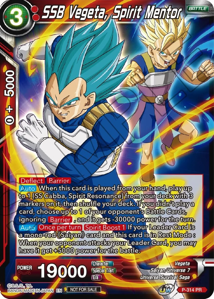 SSB Vegeta, Spirit Mentor 「P-314」「EN」