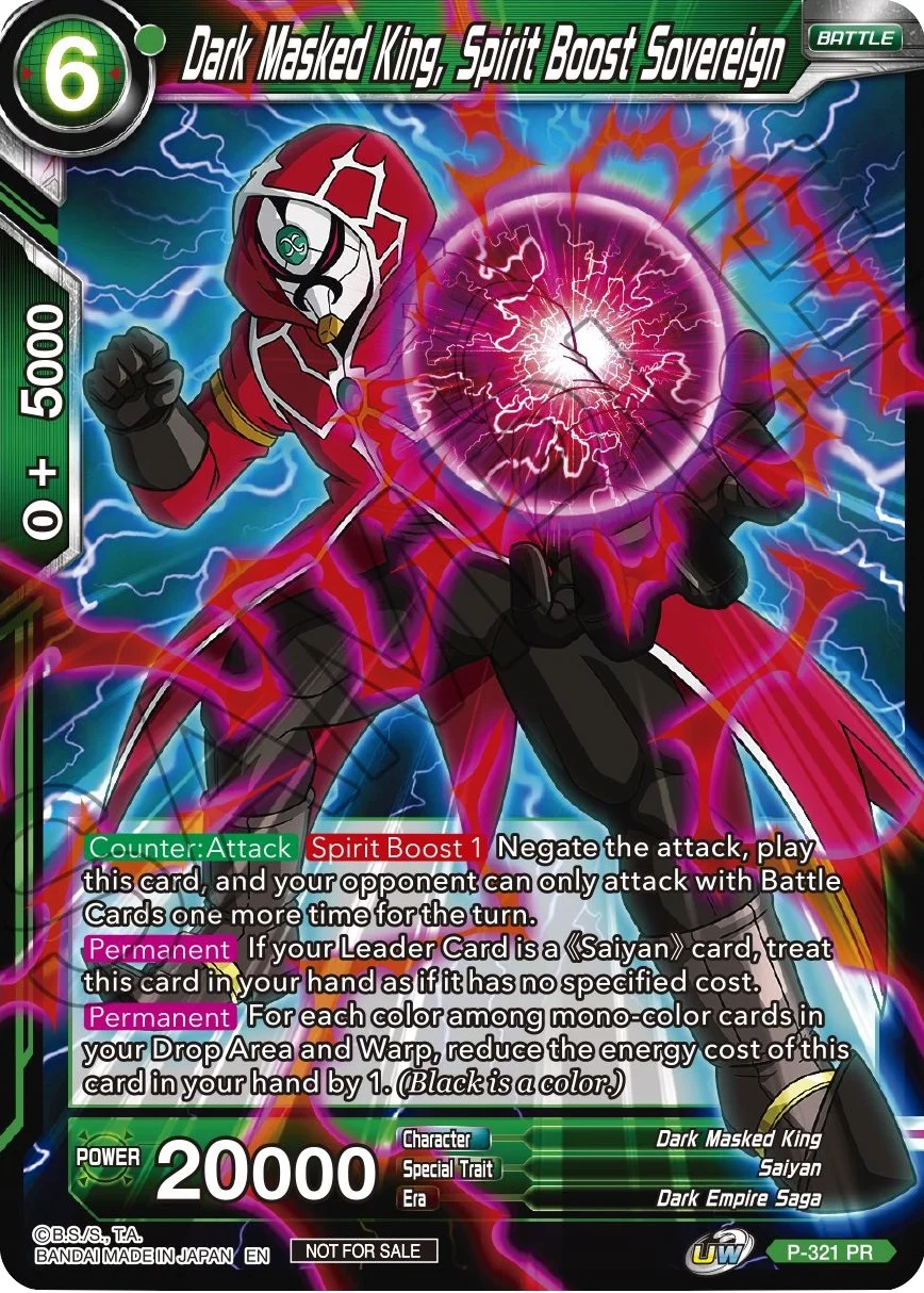 Dark Masked King, Spirit Boost Sovereign 「P-321_PR」「EN」