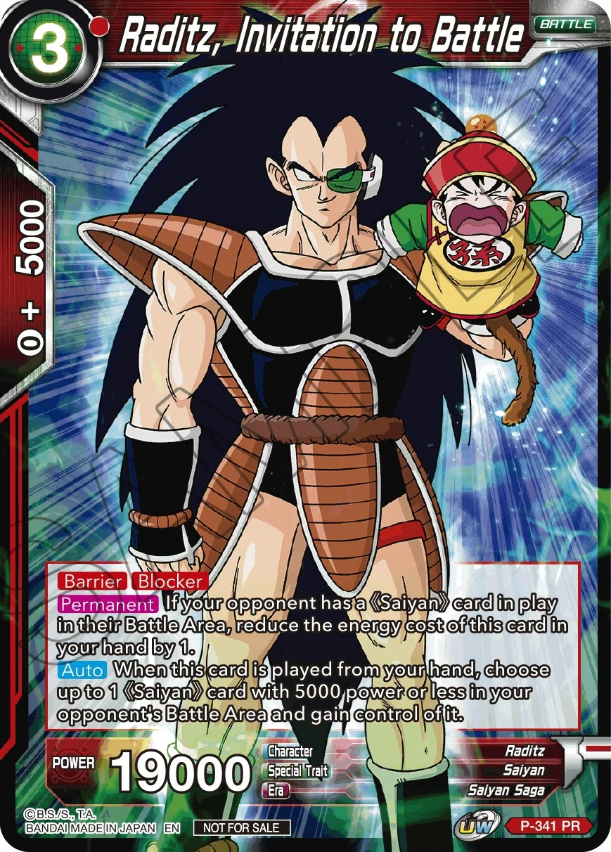 Raditz, Invitation to Battle 「P-341」「EN」