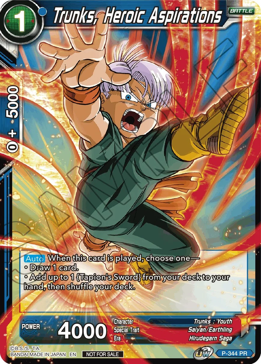 Trunks, Heroic Aspirations 「P-344」「EN」
