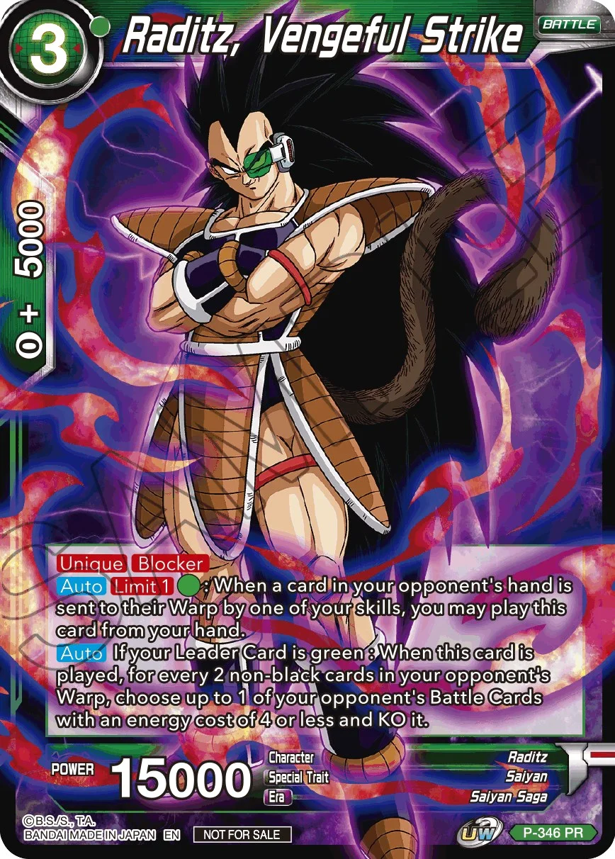 Raditz, Vengeful Strike 「P-346」「EN」