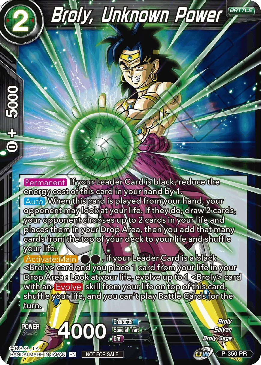 Broly, Unknown Power 「P-350」「EN」