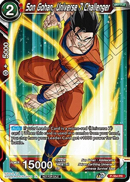 Son Gohan, Universe 7 Challenger 「P-364_PR」「EN」
