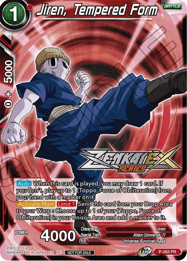 Jiren, Tempered Form 「P-383_PR」「EN」