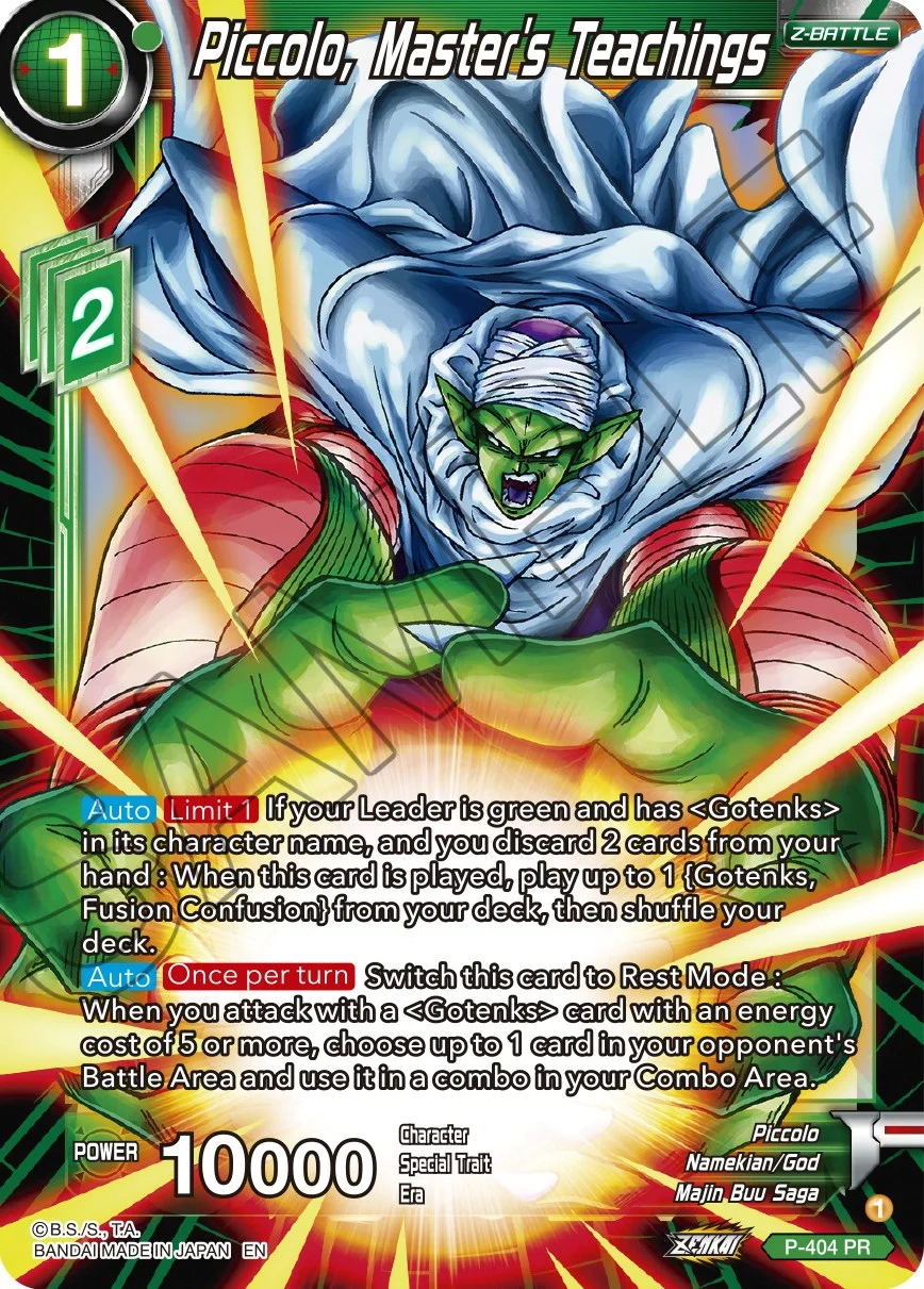 Piccolo, Master's Teachings 「P-404」「EN」