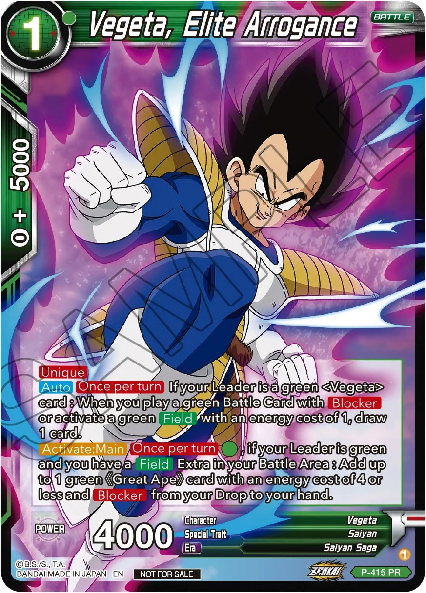 Vegeta, Elite Arrogance 「P-415」「EN」