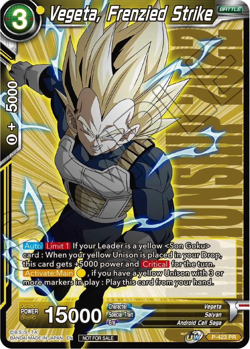 Vegeta, Frenzied Strike 「P-423」「EN」