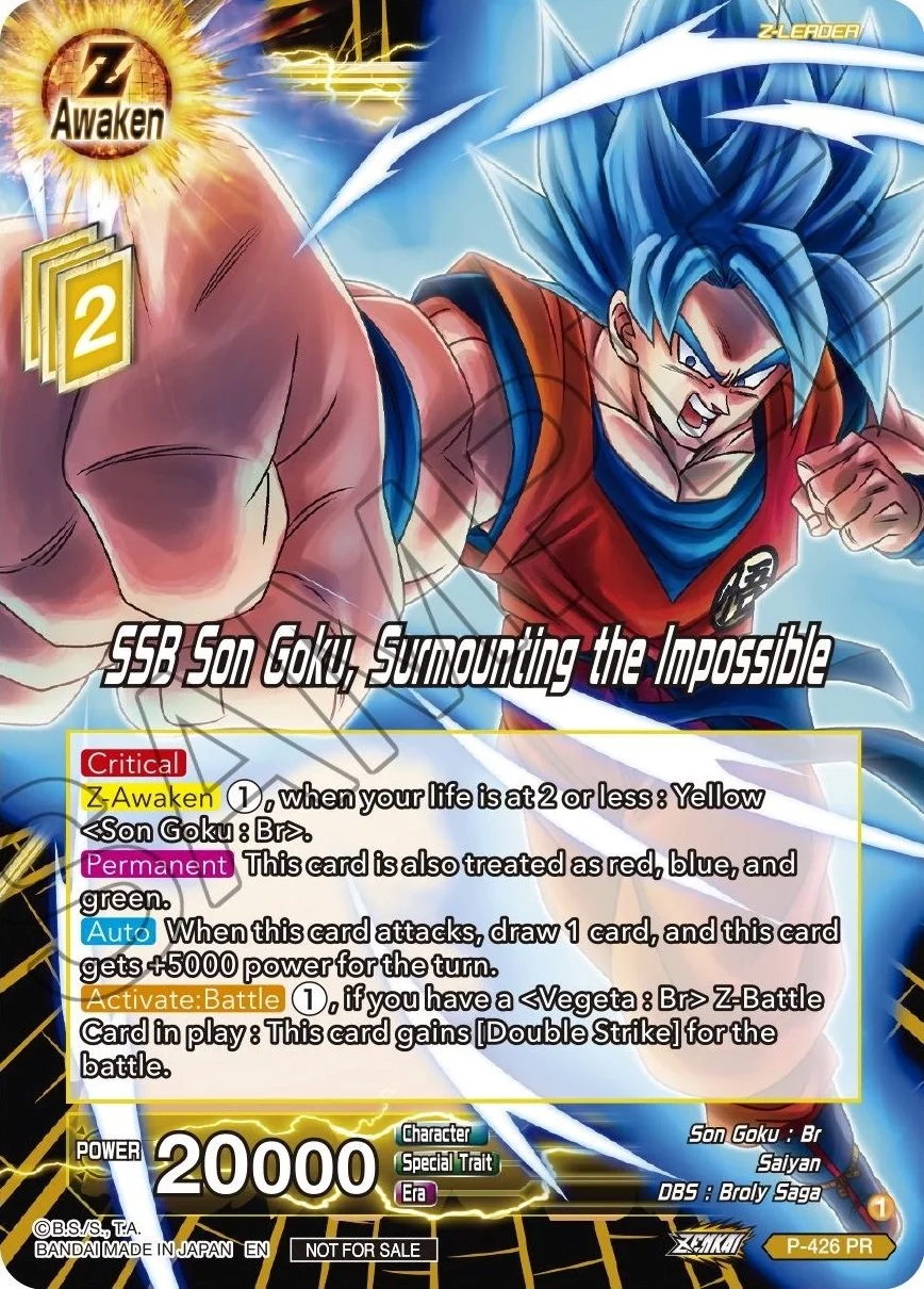 SSB Son Goku, Surmounting the Impossible 「P-426」「EN」