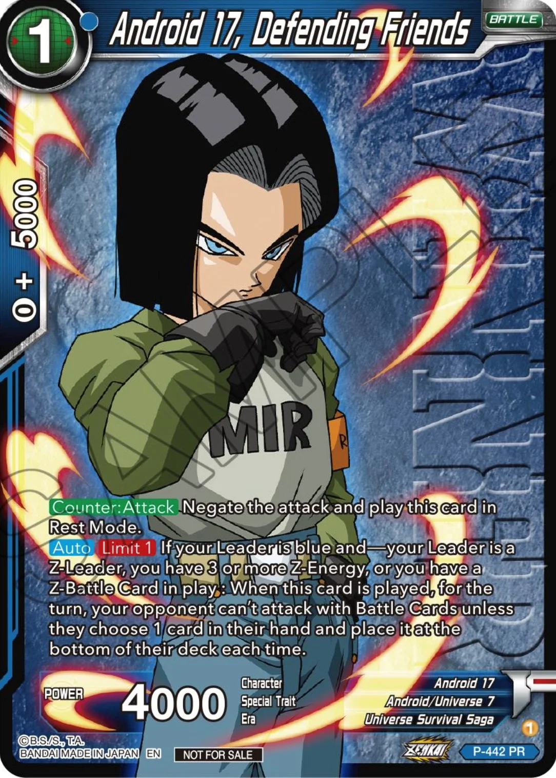 Android 17, Defending Friends 「P-442_PR」「EN」