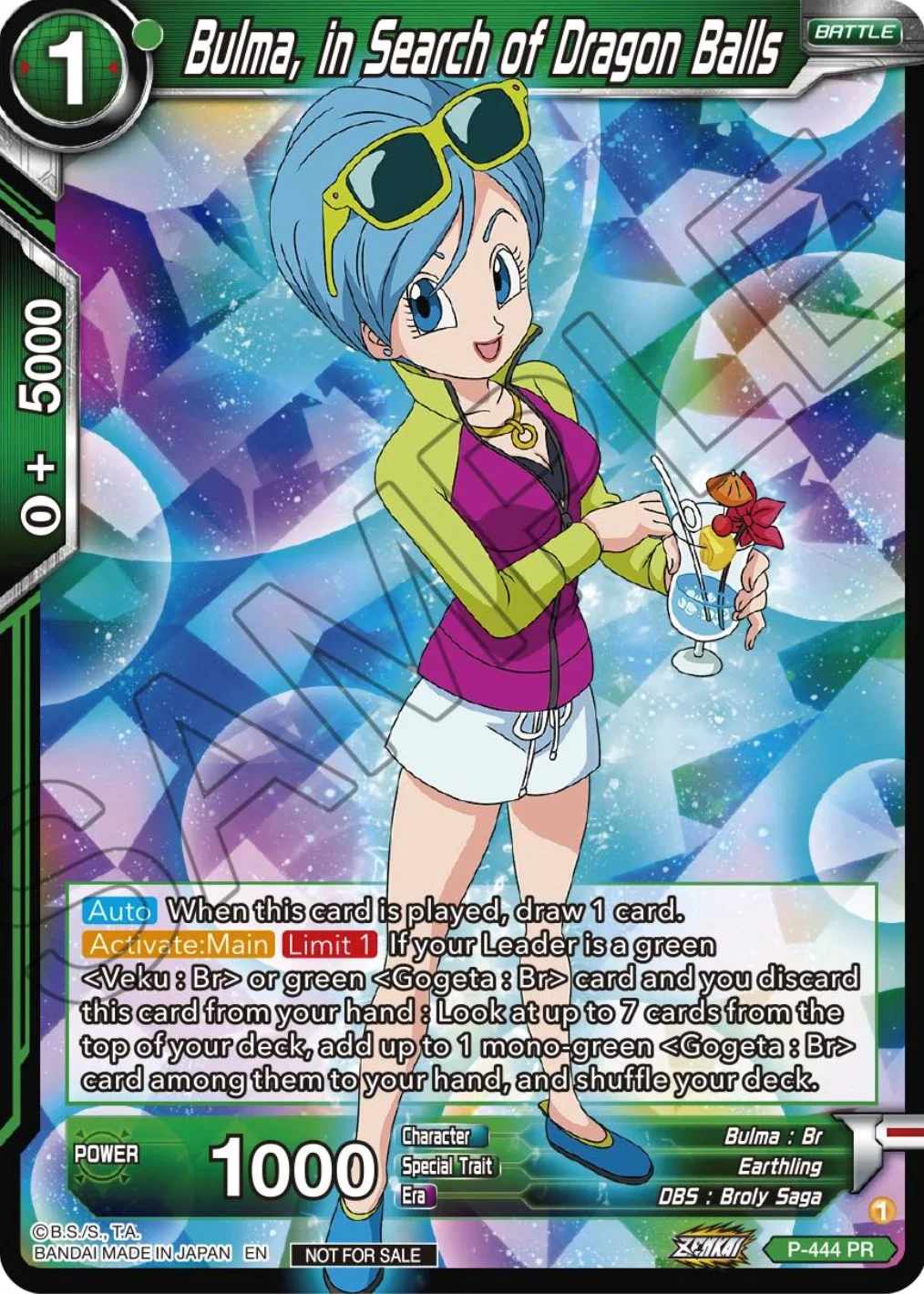 Bulma, in Search of Dragon Balls 「P-444」「EN」