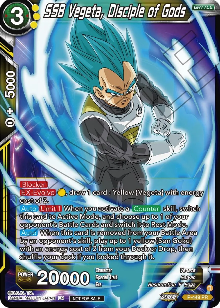 SSB Vegeta, Disciple of Gods 「P-449」「EN」
