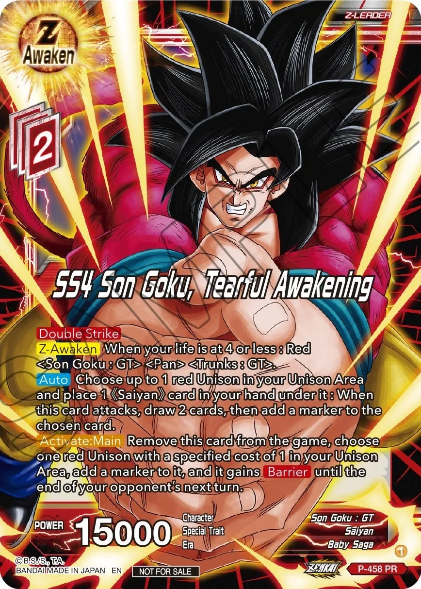 SS4 Son Goku, Tearful Awakening 「P-458」「EN」