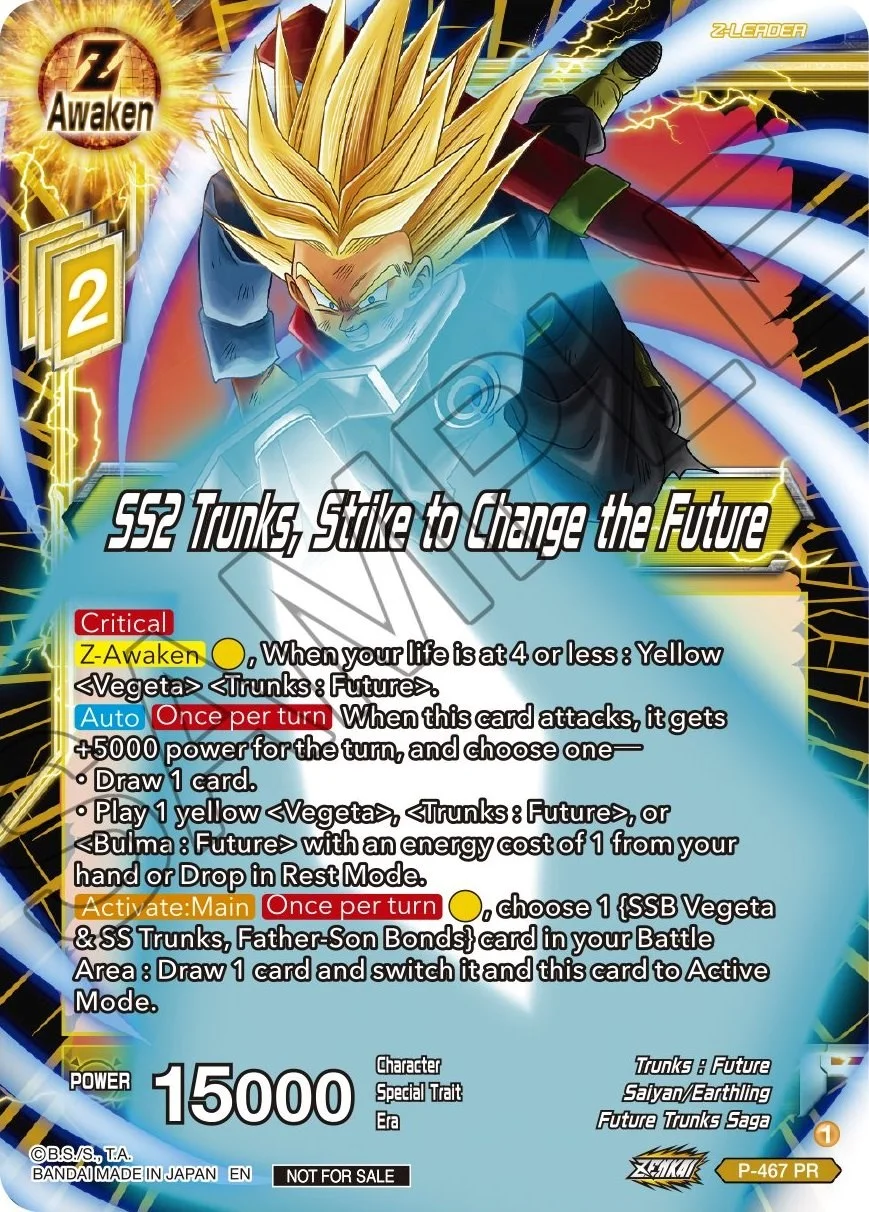 SS2 Trunks, Strike to Change the Future 「P-467」「EN」