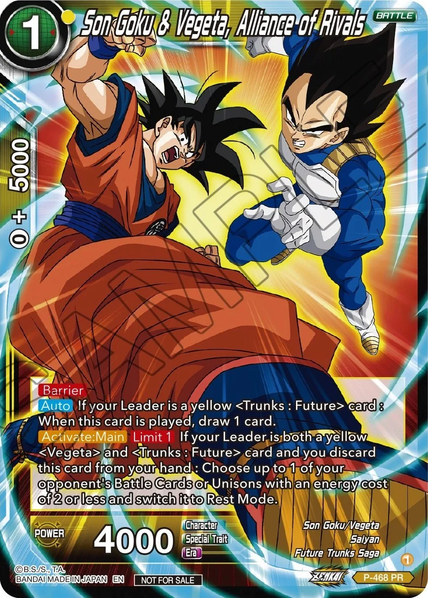 Son Goku & Vegeta, Alliance of Rivals 「P-468」「EN」