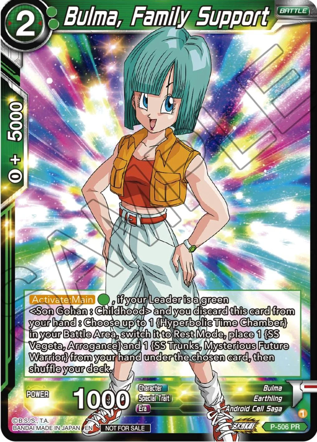 Bulma, Family Support 「P-506」「EN」