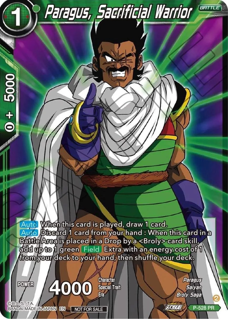 Paragus, Sacrificial Warrior 「P-528」「EN」