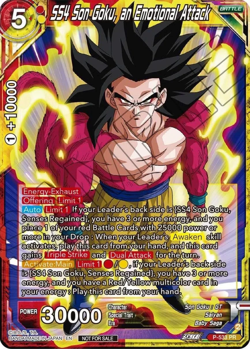 SS4 Son Goku, an Emotional Attack 「P-533」「EN」