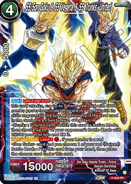 SS Son Goku & SS Vegeta & SS Trunks, United 「P-553」「EN」