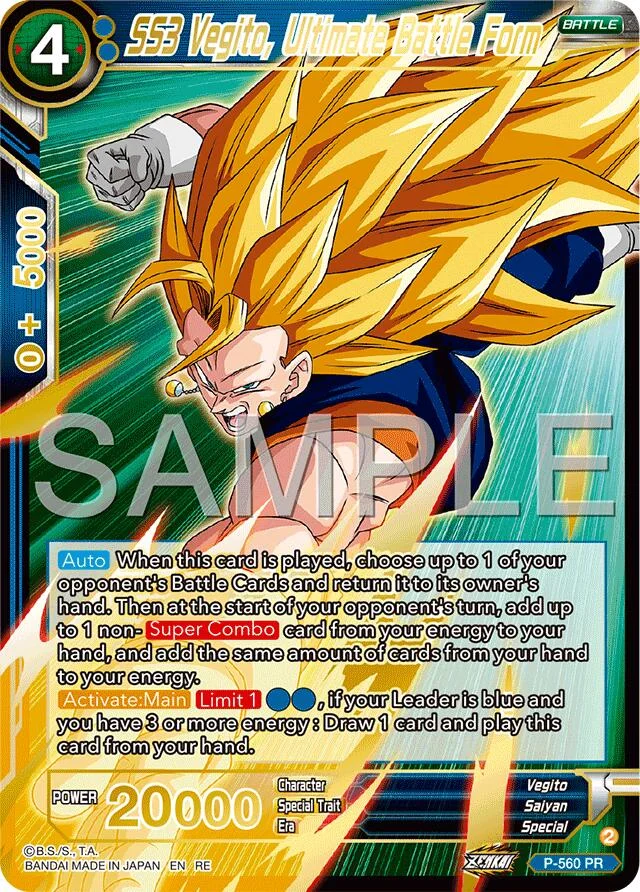 SS3 Vegito, Ultimate Battle Form 「P-560」「EN」
