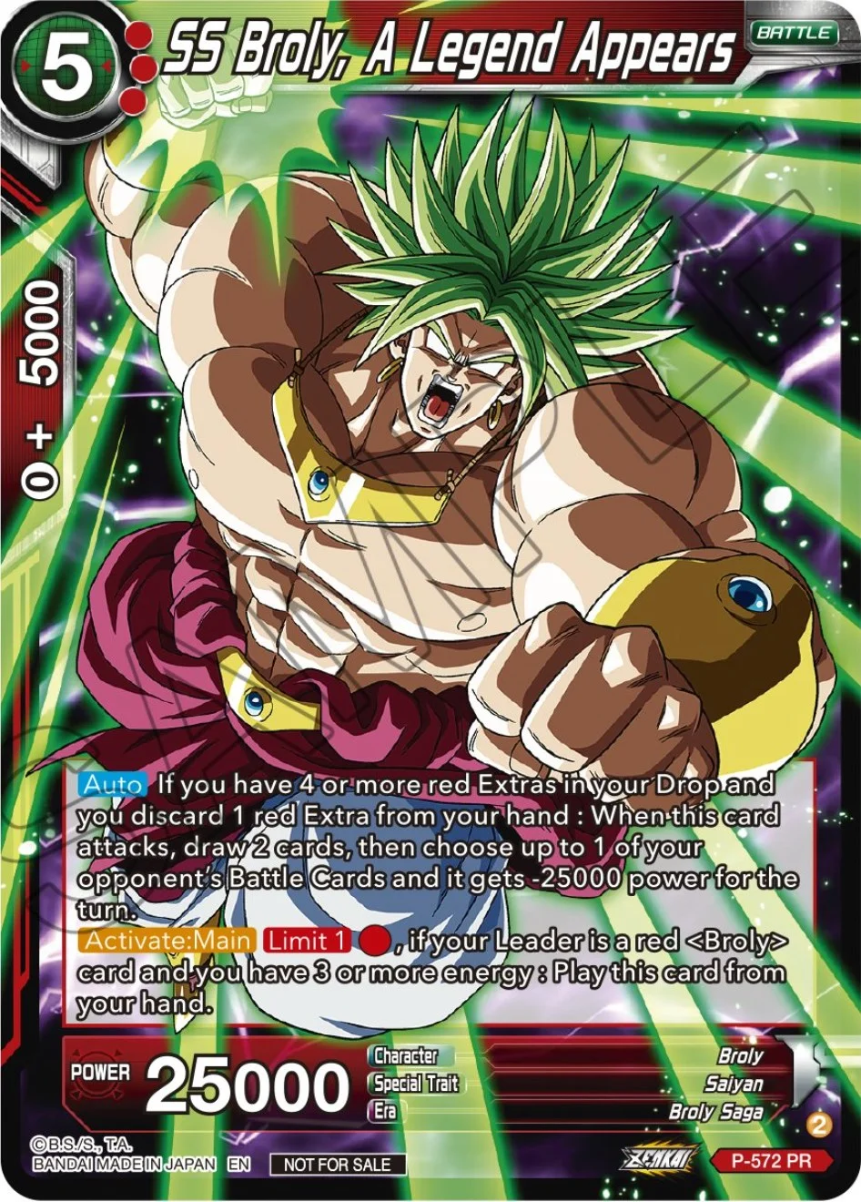 SS Broly, A Legend Appears 「P-572」「EN」
