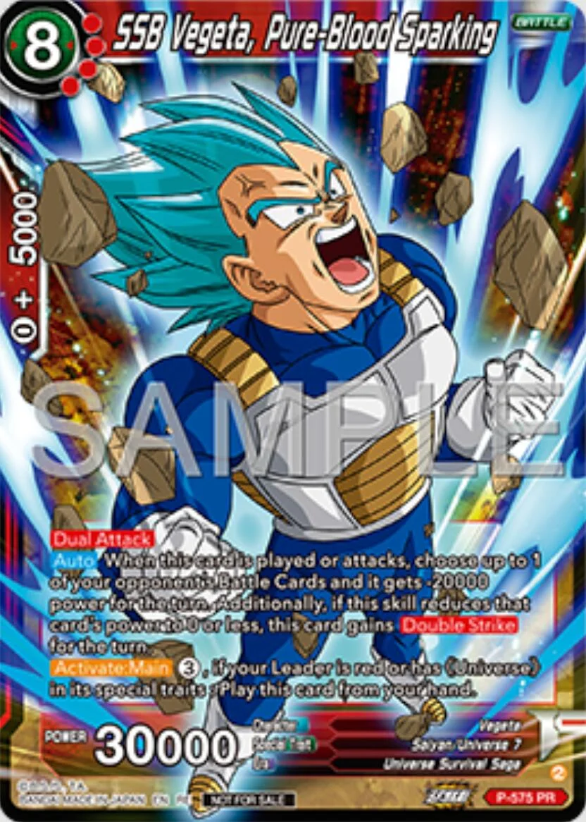 SSB Vegeta, Pure-Blood Sparking 「P-575」「EN」