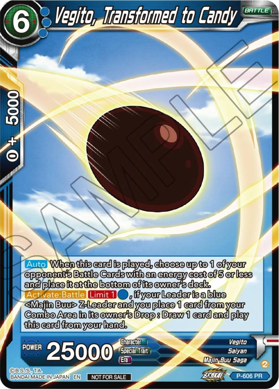Vegito, Transformed to Candy 「P-606」「EN」