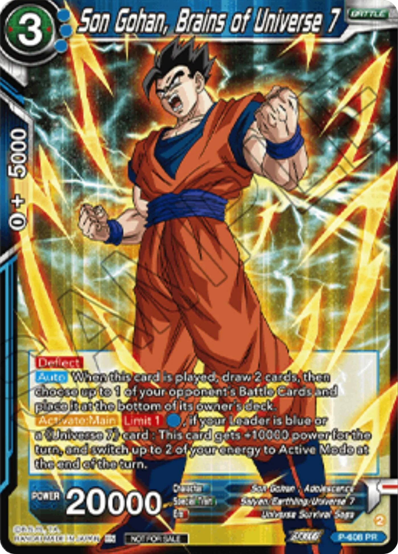 Son Gohan, Brains of Universe 7 「P-608」「EN」