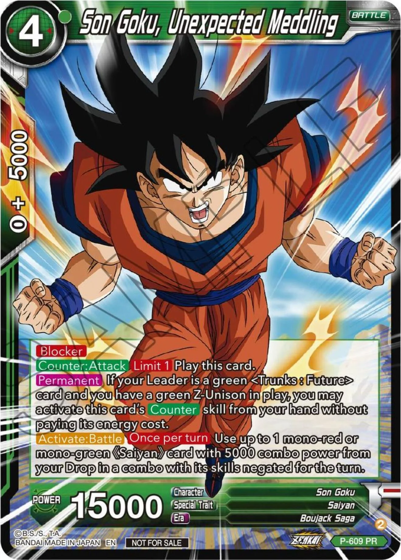 Son Goku, Unexpected Meddling 「P-609」「EN」