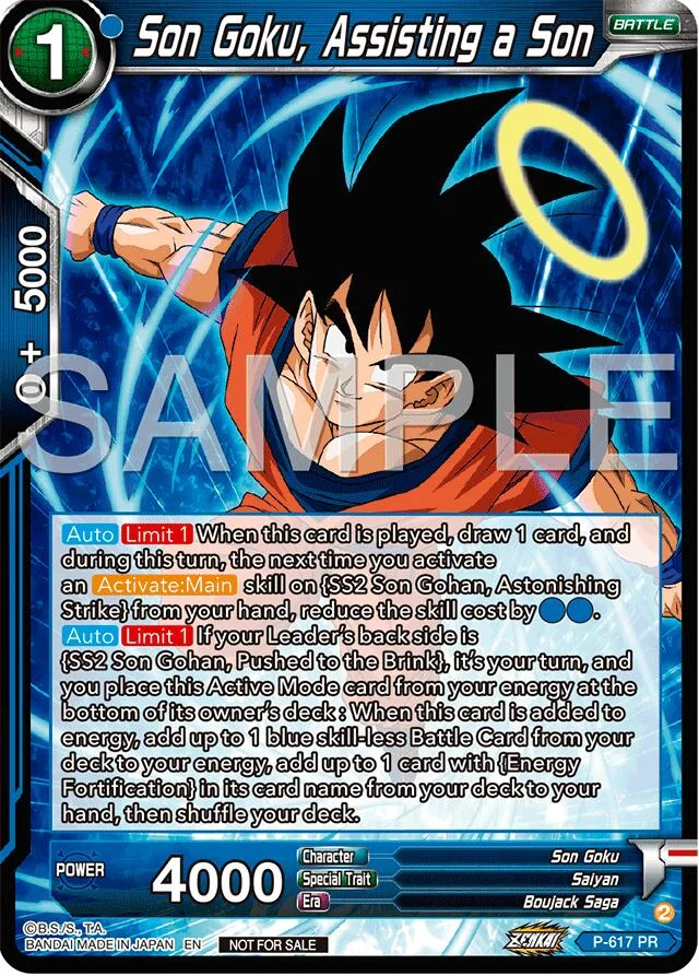 Son Goku, Assisting a Son 「P-617」「EN」