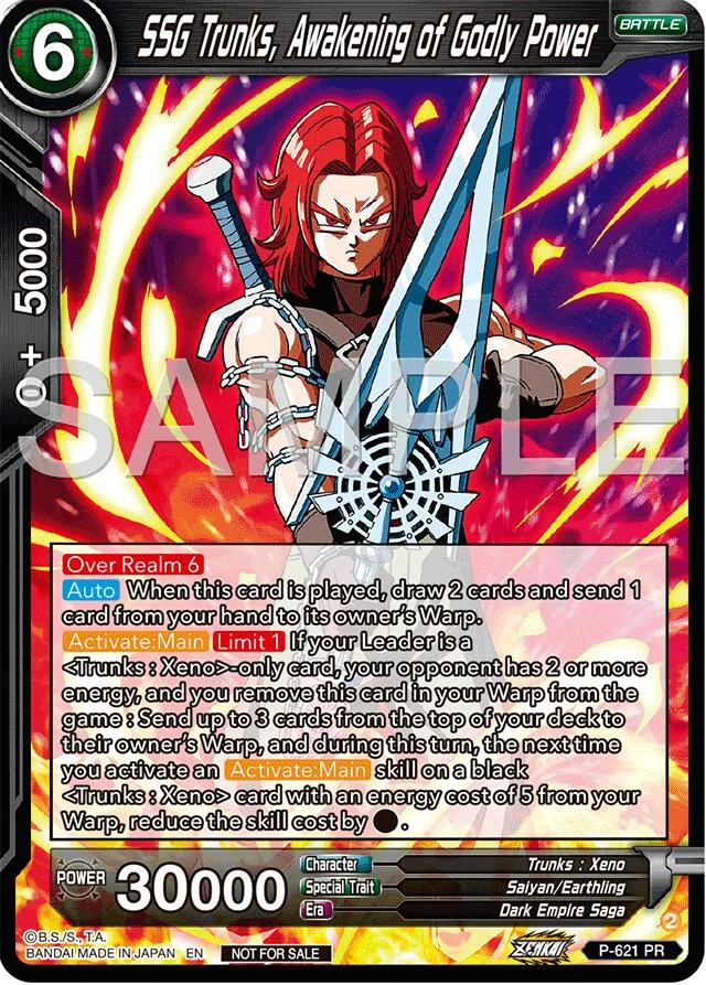 SSG Trunks, Awakening of Godly Power 「P-621」「EN」