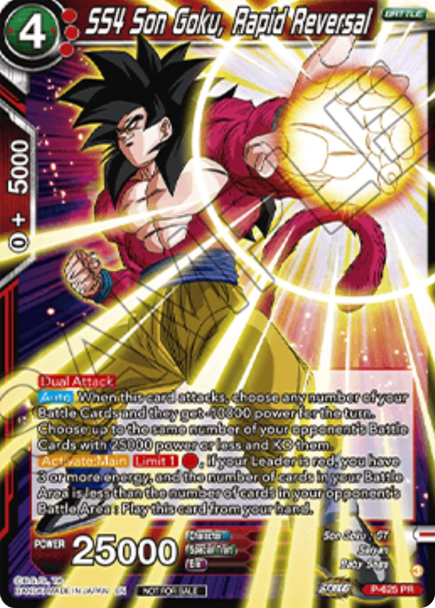 SS4 Son Goku, Rapid Reversal 「P-625」「EN」
