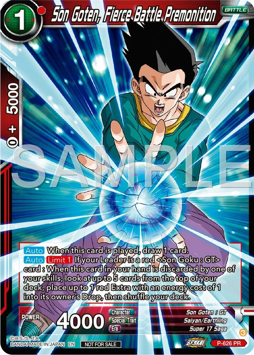 Son Goten, Fierce Battle Premonition 「P-626」「EN」