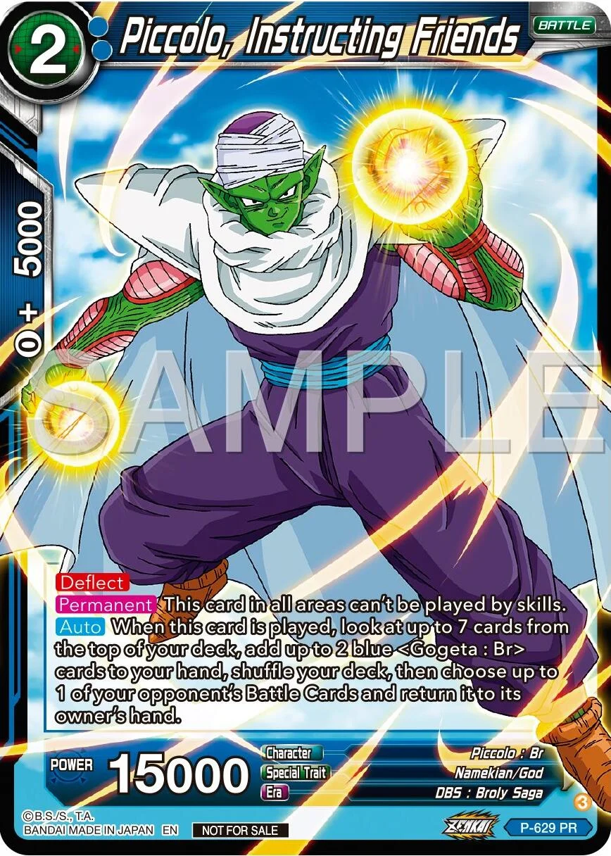 Piccolo, Instructing Friends 「P-629」「EN」