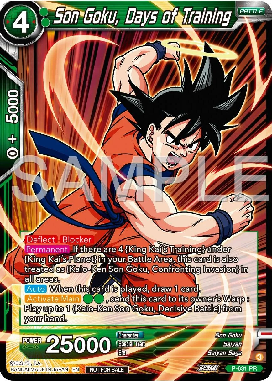 Son Goku, Days of Training 「P-631」「EN」