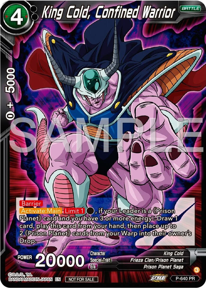 King Cold, Confined Warrior 「P-640」「EN」